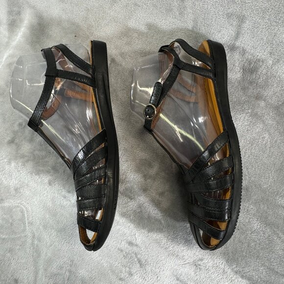 Baretraps Womens Shoes 6.5M  Ellary Black buckeled strap Sandals - Picture 8 of 16